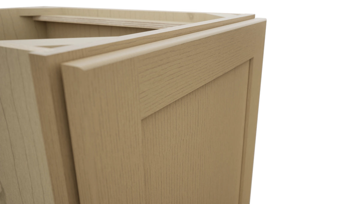 Fabuwood Galaxy Natural Oak B18FD Base Full Door Cabinet, Detail View
