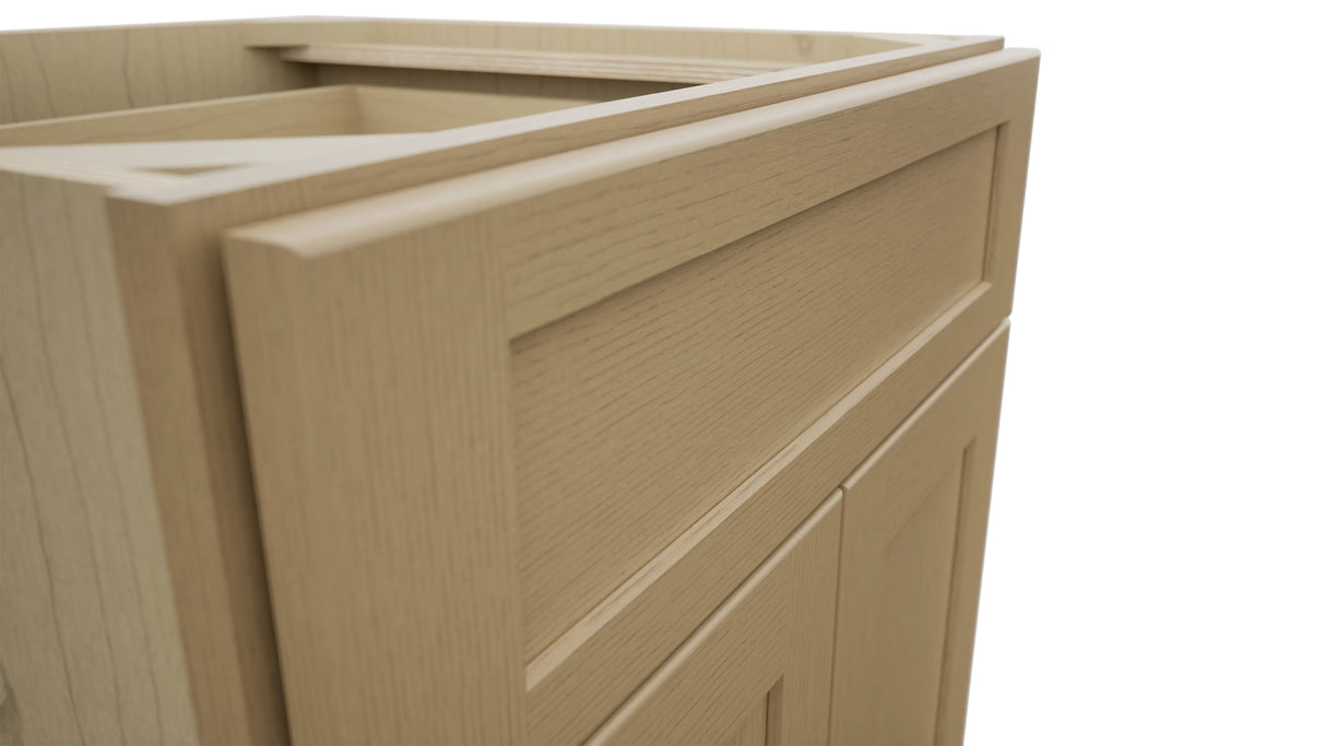 Fabuwood Galaxy Natural Oak B24 Base Standard Cabinet, Detail View