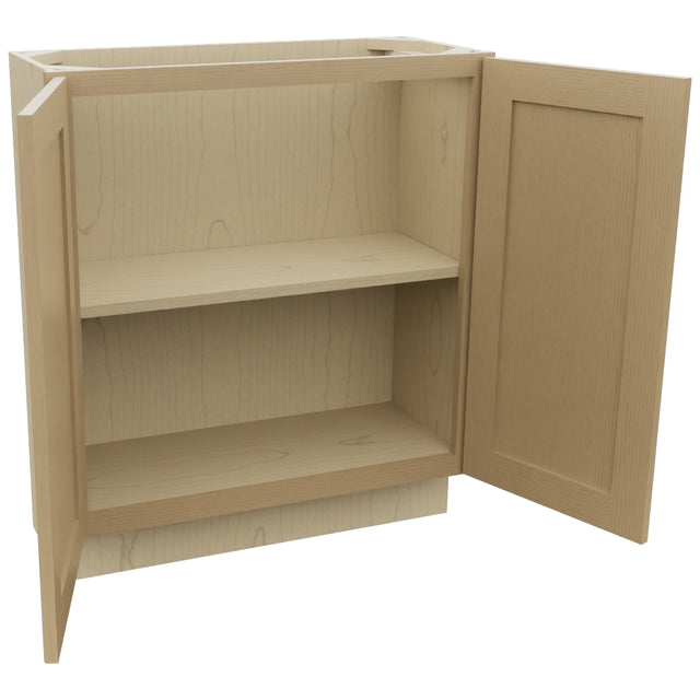 Fabuwood Galaxy Natural Oak B30FD-12D Base Full Door Cabinet, Open View