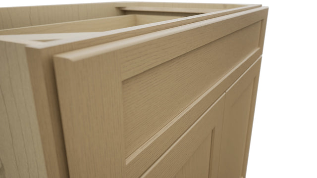 Fabuwood Galaxy Natural Oak B36SDF Base Standard Cabinet, Detail View