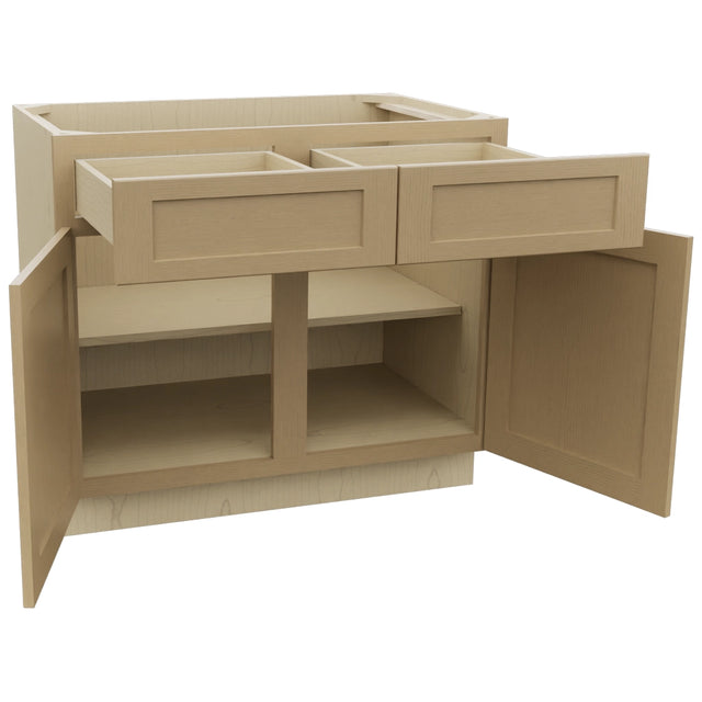Fabuwood Galaxy Natural Oak B39 Base Standard Cabinet, Open View