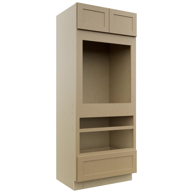 Fabuwood Galaxy Natural Oak OC3384D Tall Oven Cabinet Double, Front View