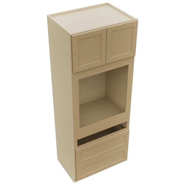 Fabuwood Galaxy Natural Oak OC3390C Tall Oven Cabinet Combo, Top View