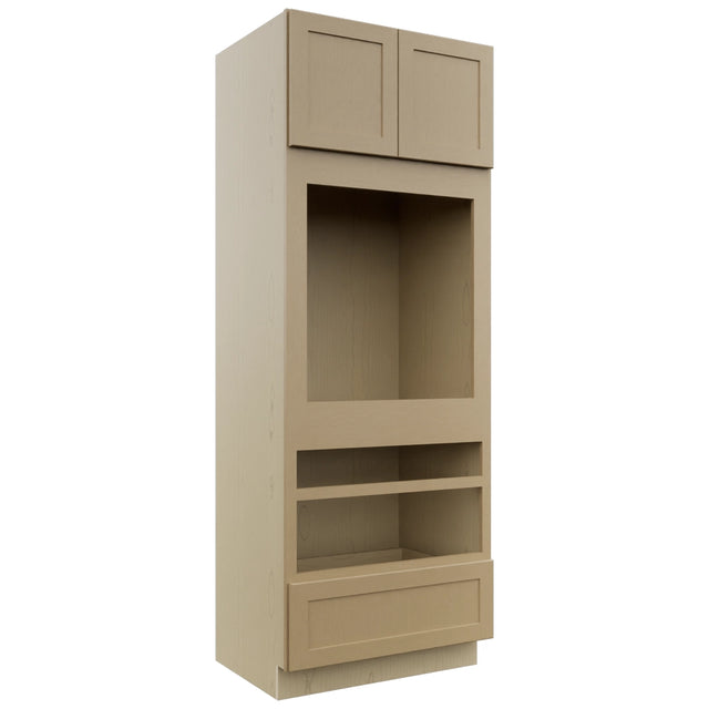 Fabuwood Galaxy Natural Oak OC3390D Tall Oven Cabinet Double, Front View