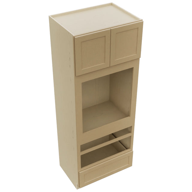 Fabuwood Galaxy Natural Oak OC3390D Tall Oven Cabinet Double, Top View