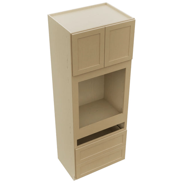 Fabuwood Galaxy Natural Oak OC3393C Tall Oven Cabinet Combo, Top View