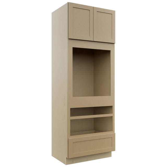 Fabuwood Galaxy Natural Oak OC3393D Tall Oven Cabinet Double, Front View