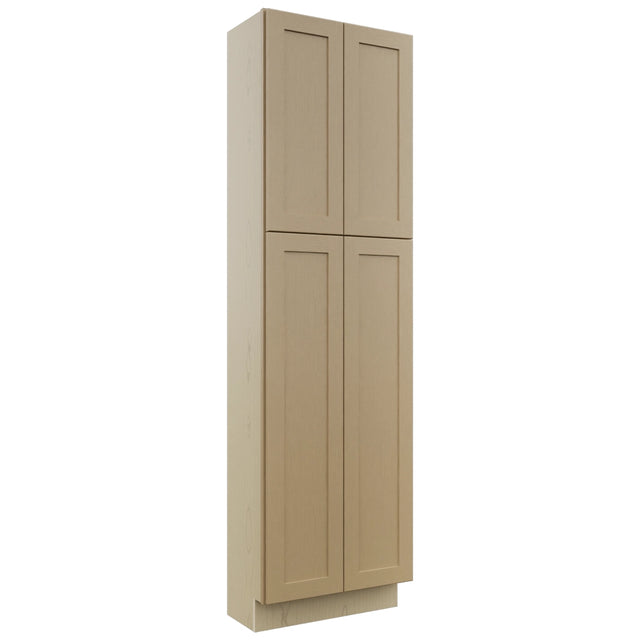 Fabuwood Galaxy Natural Oak TP181284 Tall Pantry Cabinet, Front View