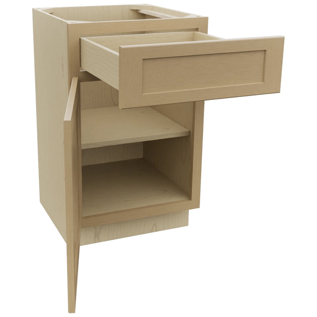 Fabuwood Galaxy Natural Oak VB21-34 Vanity Base Standard Cabinet, Open View