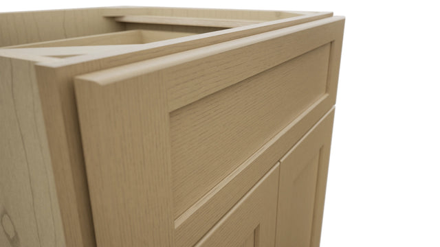 Fabuwood Galaxy Natural Oak VB24-34 Vanity Base Standard Cabinet, Detail View