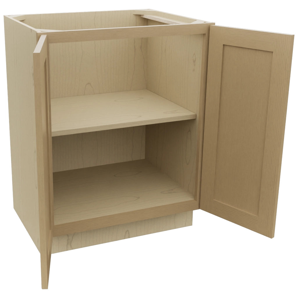 Fabuwood Galaxy Natural Oak VB27FD Vanity Base Full Height Cabinet, Open View