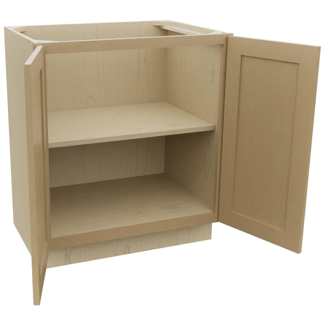 Fabuwood Galaxy Natural Oak VB30FD Vanity Base Full Height Cabinet, Open View