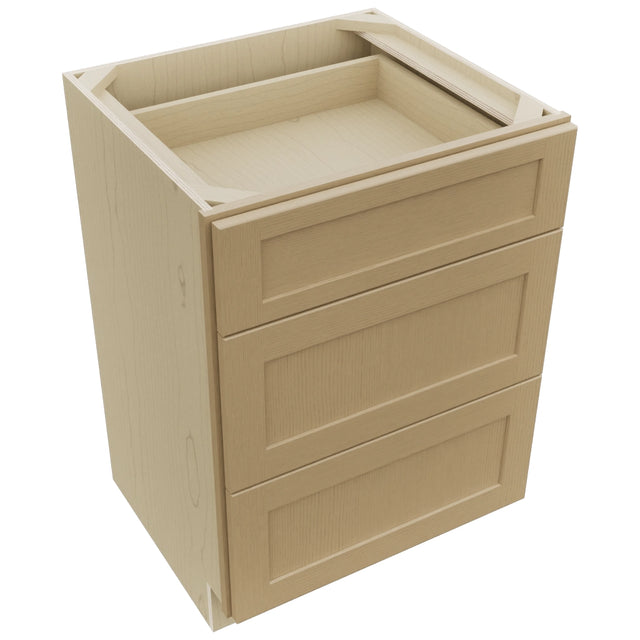 Fabuwood Galaxy Natural Oak VDB24-34 Vanity Drawer Cabinet, Top View