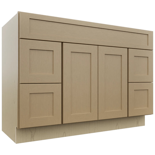 Fabuwood Galaxy Natural Oak VSD48 Vanity Combo Cabinet, Front View