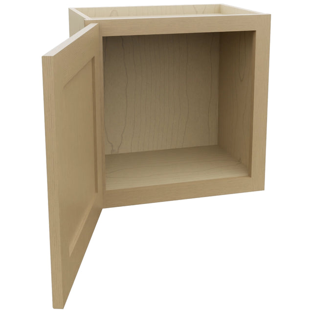 Fabuwood Galaxy Natural Oak W1818 Wall Standard Cabinet, Open View