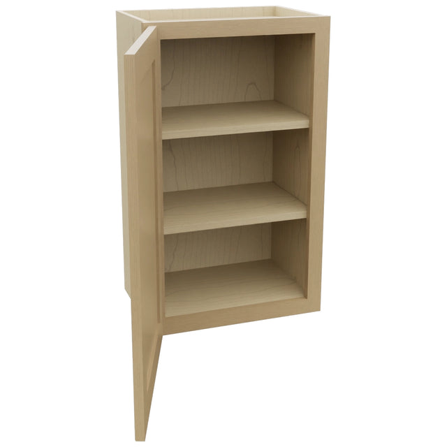 Fabuwood Galaxy Natural Oak W1830 Wall Standard Cabinet, Open View