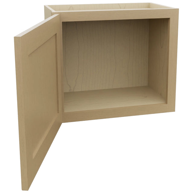 Fabuwood Galaxy Natural Oak W2118 Wall Standard Cabinet, Open View