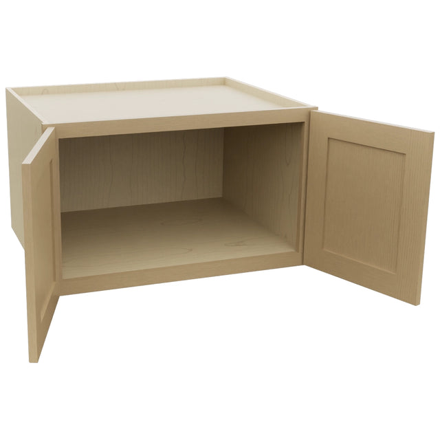 Fabuwood Galaxy Natural Oak W301824 Wall Deep Cabinet, Open View