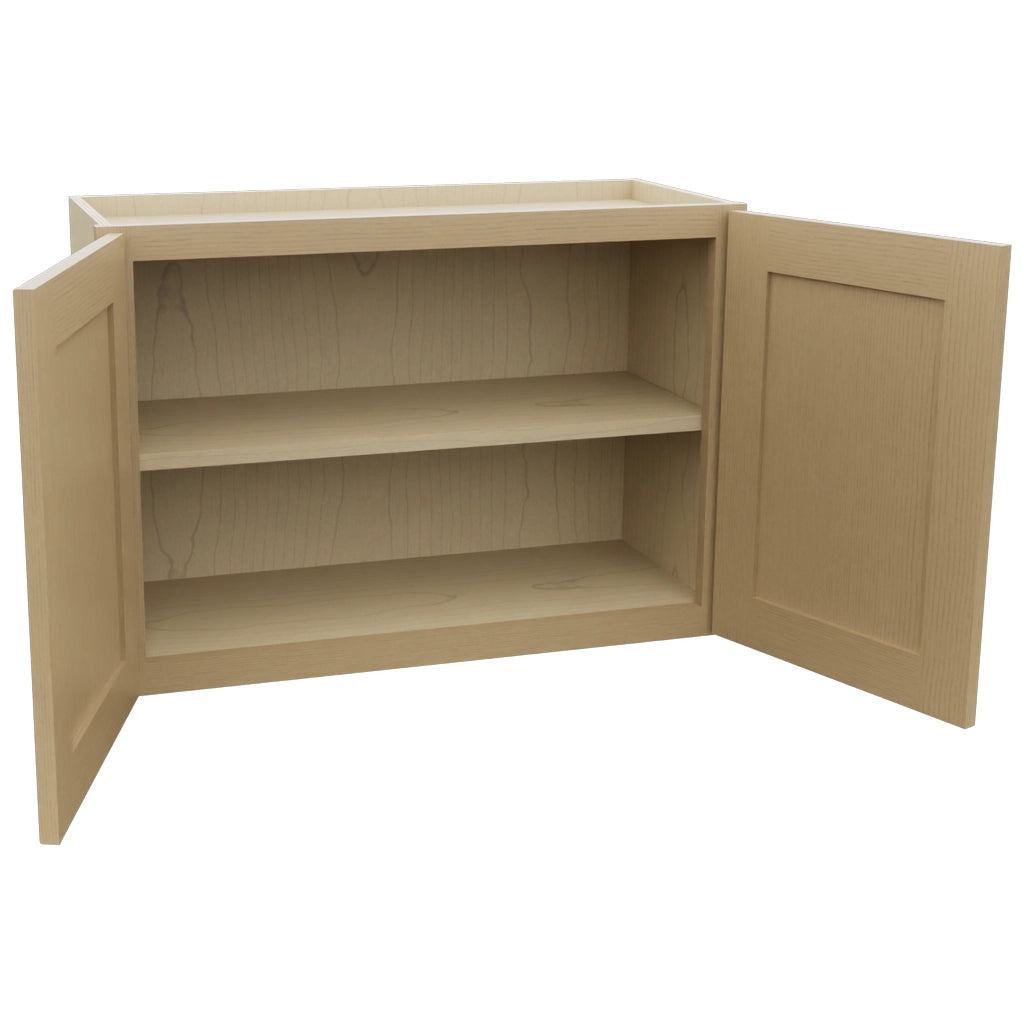 Fabuwood Galaxy Natural Oak W3021 Wall Standard Cabinet, Open View