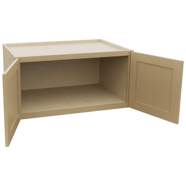 Fabuwood Galaxy Natural Oak W361824 Wall Deep Cabinet, Open View
