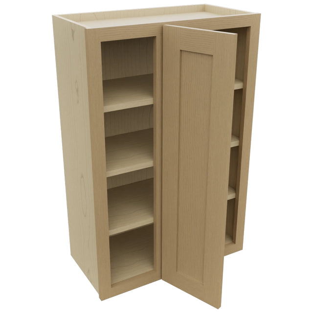 Fabuwood Galaxy Natural Oak WBC2436 Wall Corner Blind Cabinet, Open View