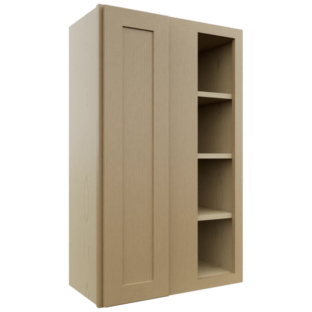 Fabuwood Galaxy Natural Oak WBC2439 Wall Corner Blind Cabinet, Front View