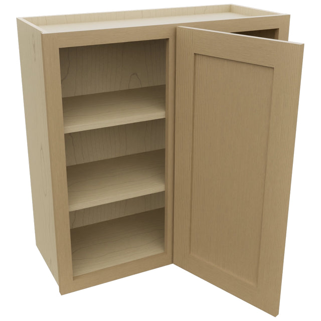 Fabuwood Galaxy Natural Oak WBC3030 Wall Corner Blind Cabinet, Open View