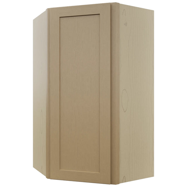 Fabuwood Galaxy Natural Oak WDC2442 Wall Corner Diagonal Cabinet, Front View