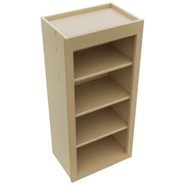 Fabuwood Galaxy Natural Oak WOS1839 Wall Open Shelf, Top View