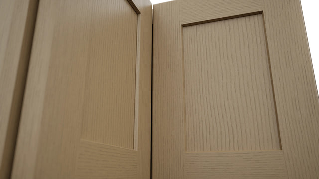 Fabuwood Galaxy Natural Oak WPC2415 Wall Corner Pie Cabinet, Detail View