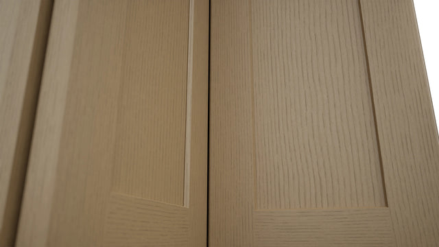 Fabuwood Galaxy Natural Oak WPC2439 Wall Corner Pie Cabinet, Detail View
