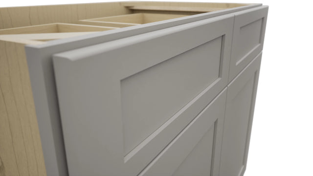 Fabuwood Galaxy Nickel B39 Base Standard Cabinet, Detail View