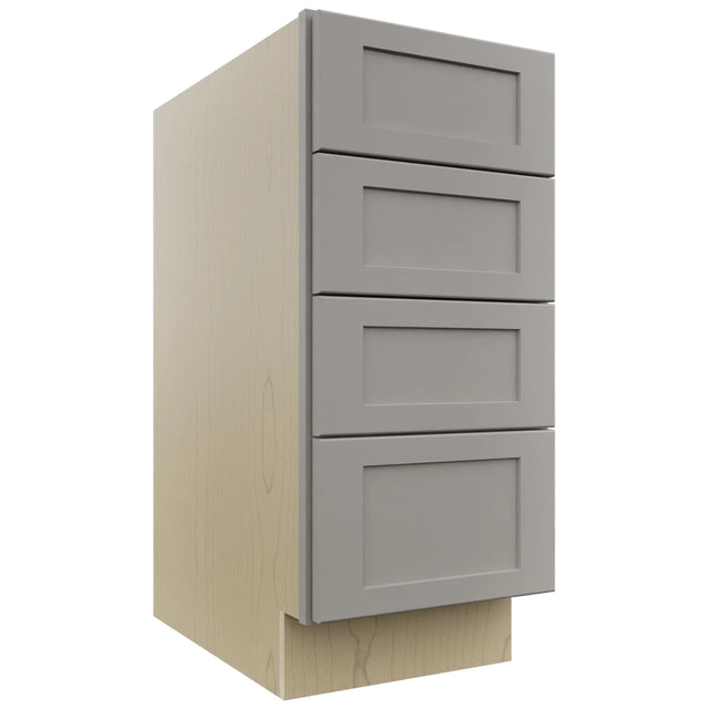 Fabuwood Galaxy Nickel DB15-4 Base 4 Drawers Cabinet, Front View