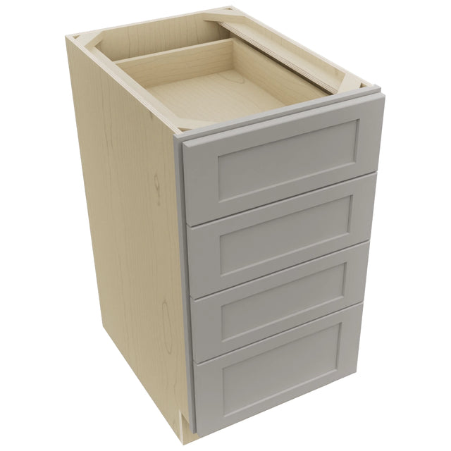 Fabuwood Galaxy Nickel DB18-4 Base 4 Drawers Cabinet, Top View