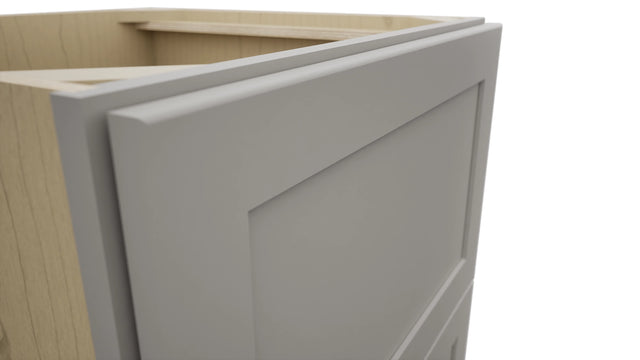 Fabuwood Galaxy Nickel DB24-2 Base 2 Drawers Cabinet, Detail View
