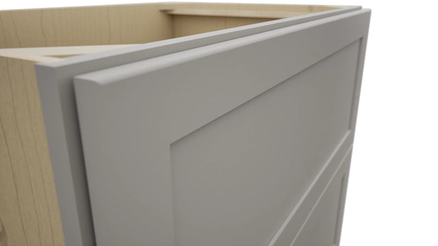 Fabuwood Galaxy Nickel DB36-2 Base 2 Drawers Cabinet, Detail View