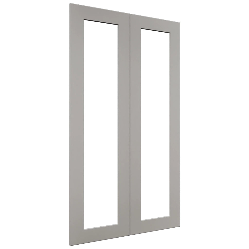 Fabuwood Galaxy Nickel DS DFG2442 Wall Prepped Door, Front View