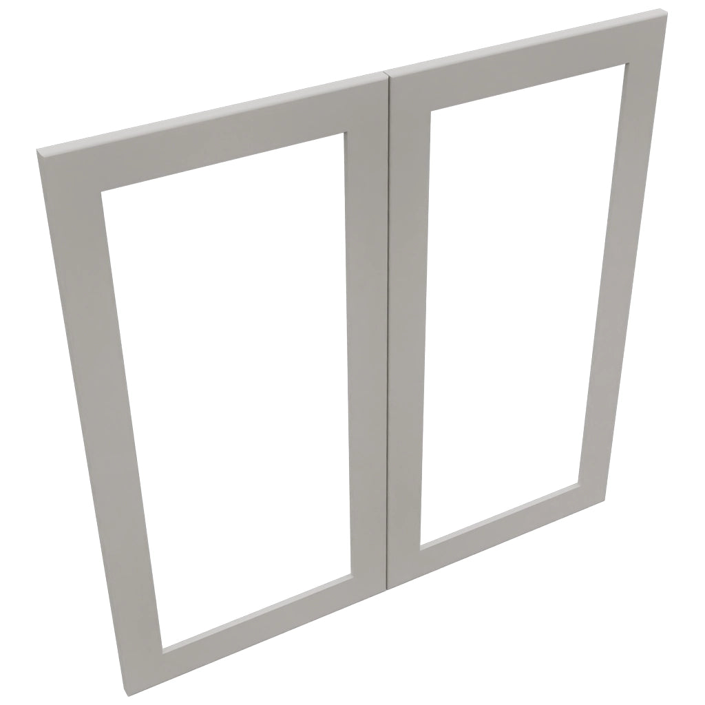 Fabuwood Galaxy Nickel DS DFG3636 Wall Prepped Door, Top View