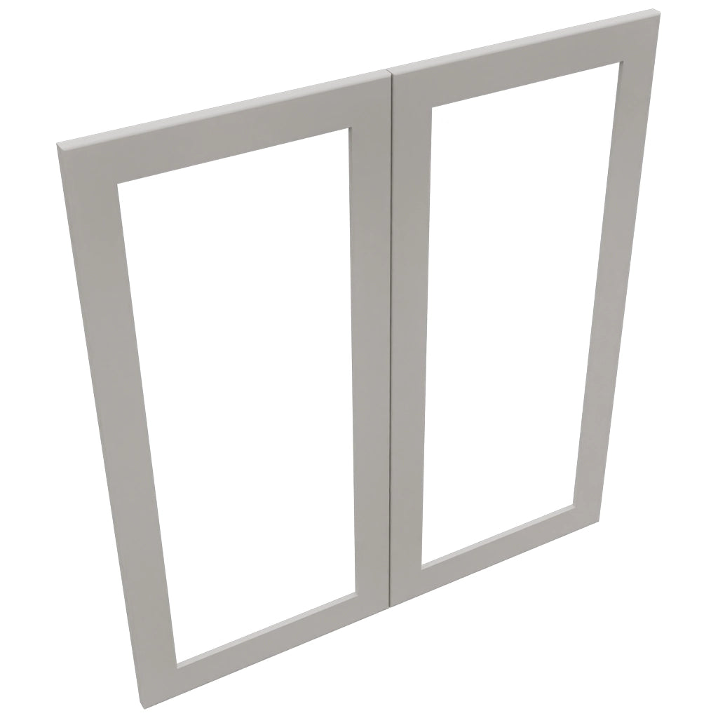 Fabuwood Galaxy Nickel DS DFG3639 Wall Prepped Door, Top View