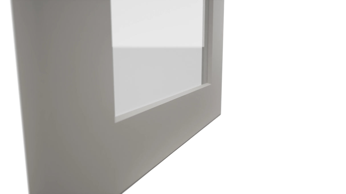 Fabuwood Galaxy Nickel DS GDW1539 Wall Glass Door, Detail View