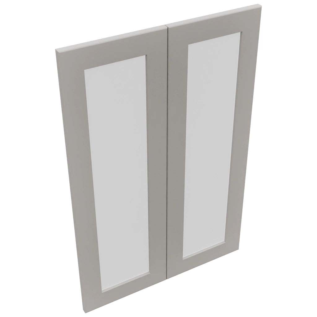 Fabuwood Galaxy Nickel DS GDW2436 Wall Glass Door, Top View