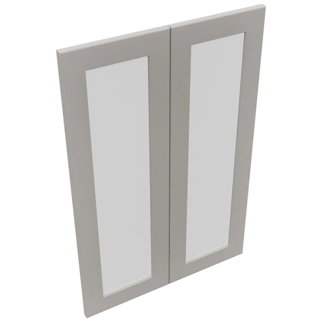 Fabuwood Galaxy Nickel DS GDW2436 Wall Glass Door, Top View