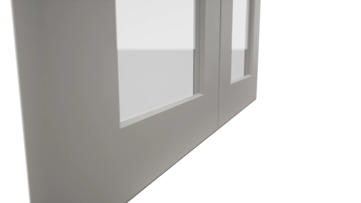 Fabuwood Galaxy Nickel DS GDW2436 Wall Glass Door, Detail View