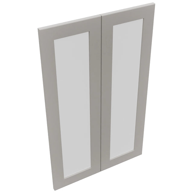 Fabuwood Galaxy Nickel DS GDW2439 Wall Glass Door, Top View