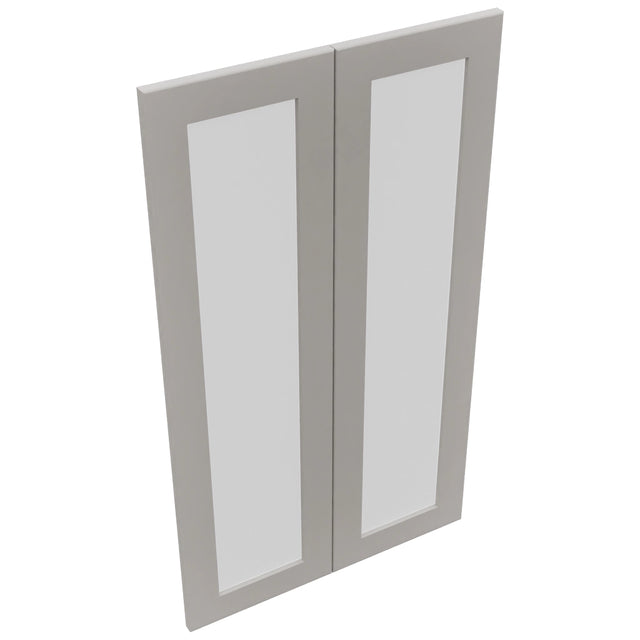 Fabuwood Galaxy Nickel DS GDW2442 Wall Glass Door, Top View