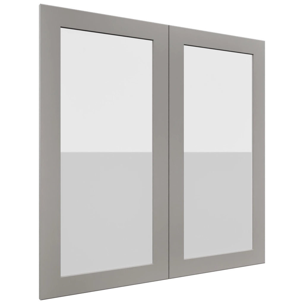 Fabuwood Galaxy Nickel DS GDW3636 Wall Glass Door, Front View