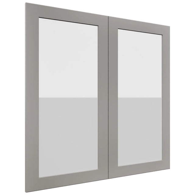 Fabuwood Galaxy Nickel DS GDW3636 Wall Glass Door, Front View