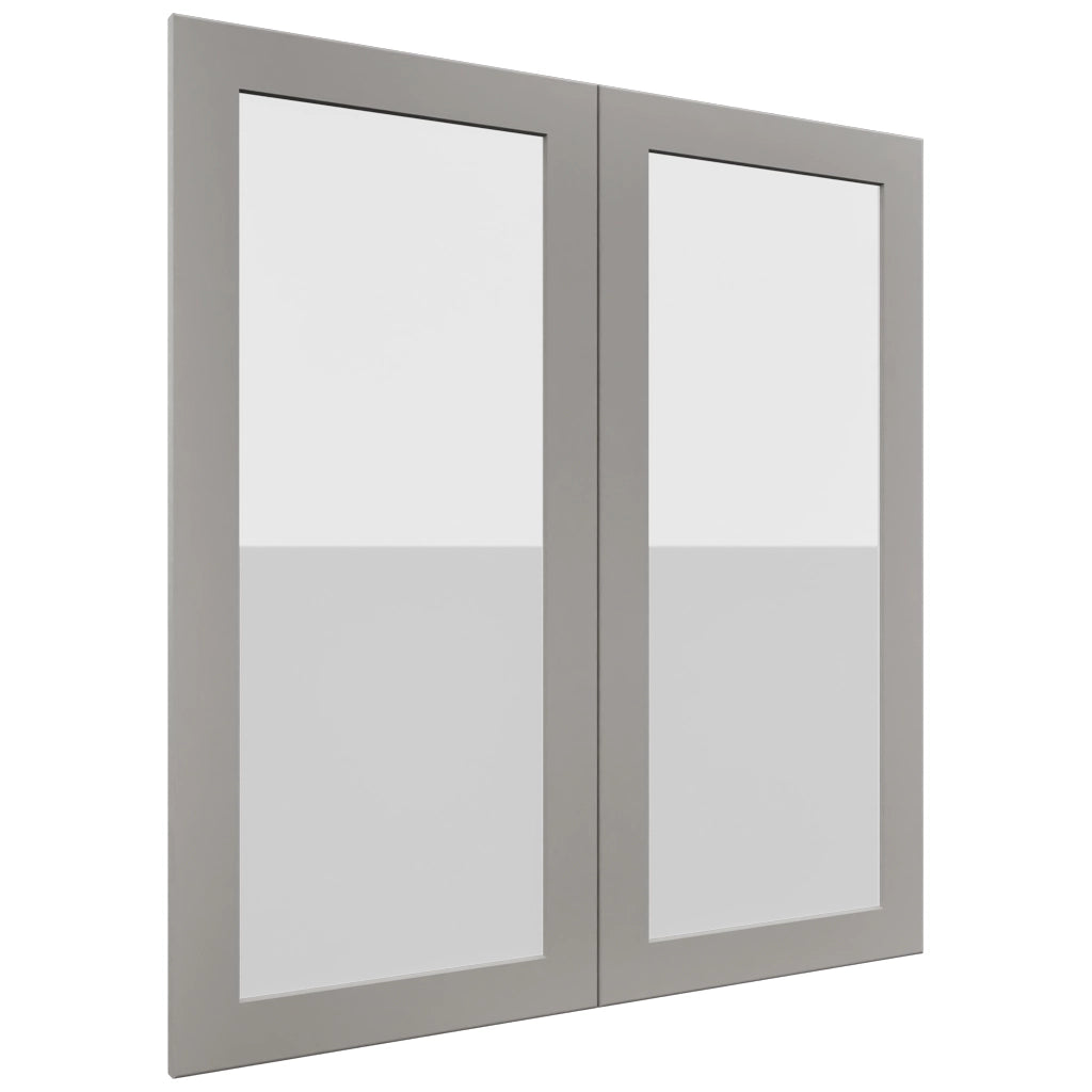 Fabuwood Galaxy Nickel DS GDW3639 Wall Glass Door, Front View