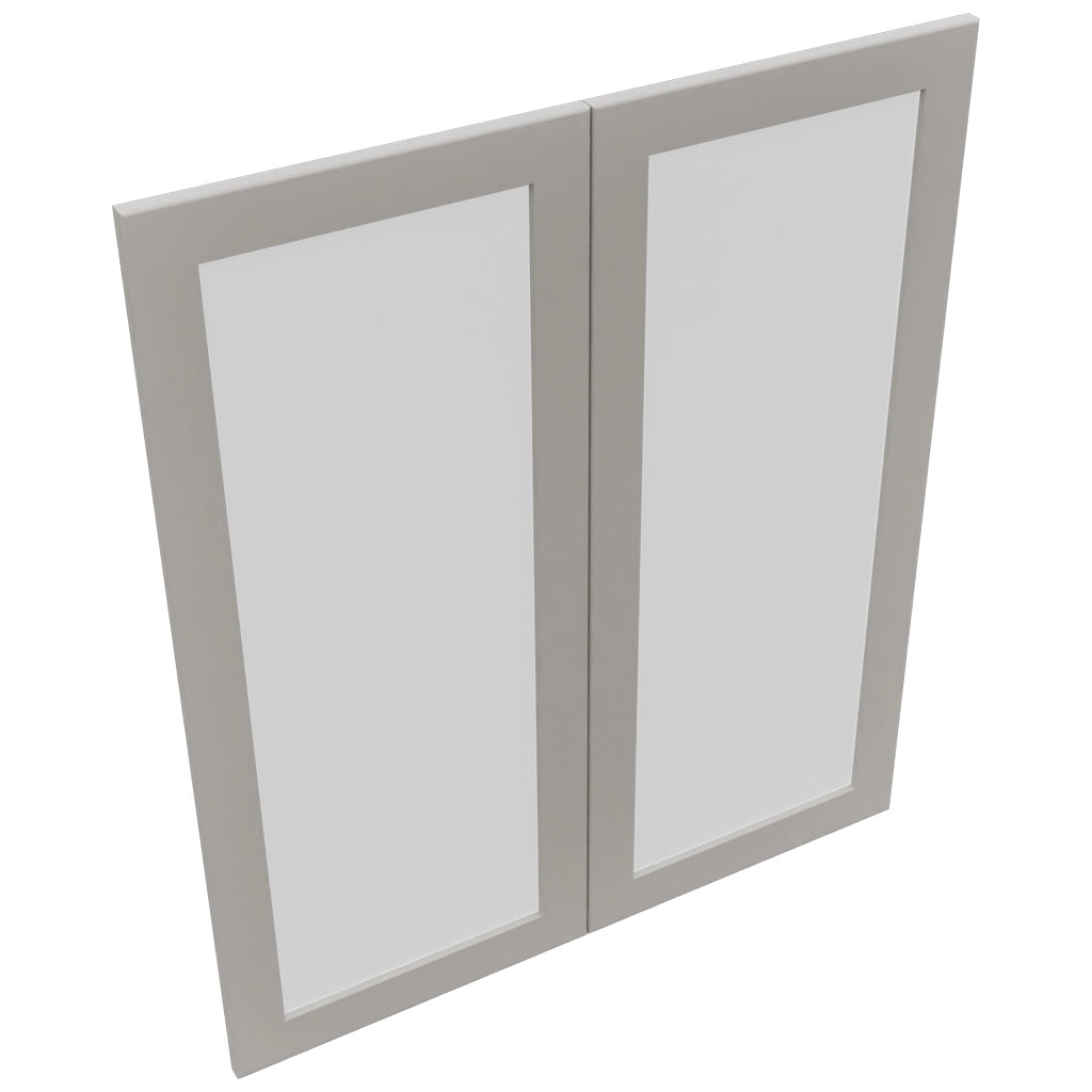 Fabuwood Galaxy Nickel DS GDW3642 Wall Glass Door, Top View