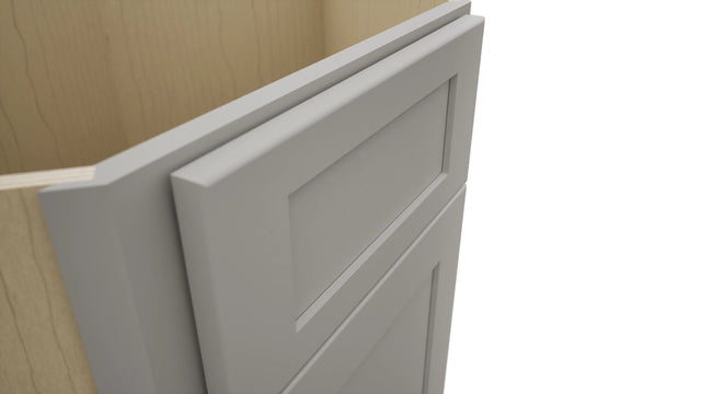 Fabuwood Galaxy Nickel DSB36 Base Corner Diagonal Sink Cabinet, Detail View